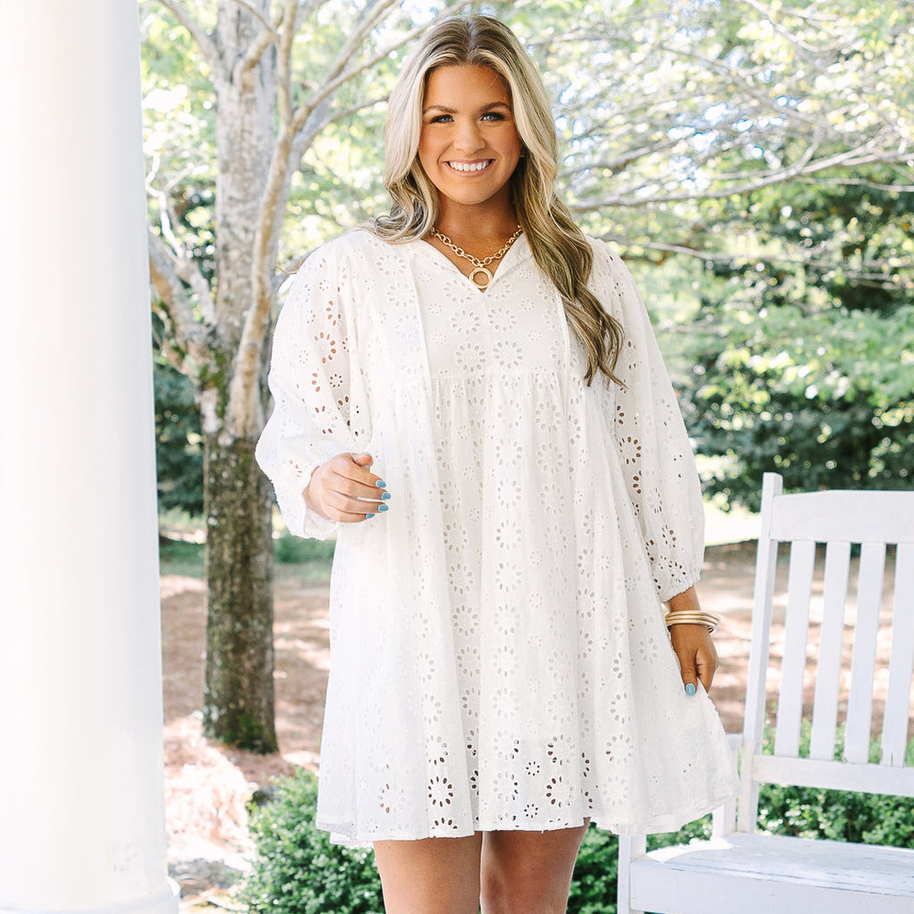 Honey Babe Dress, White