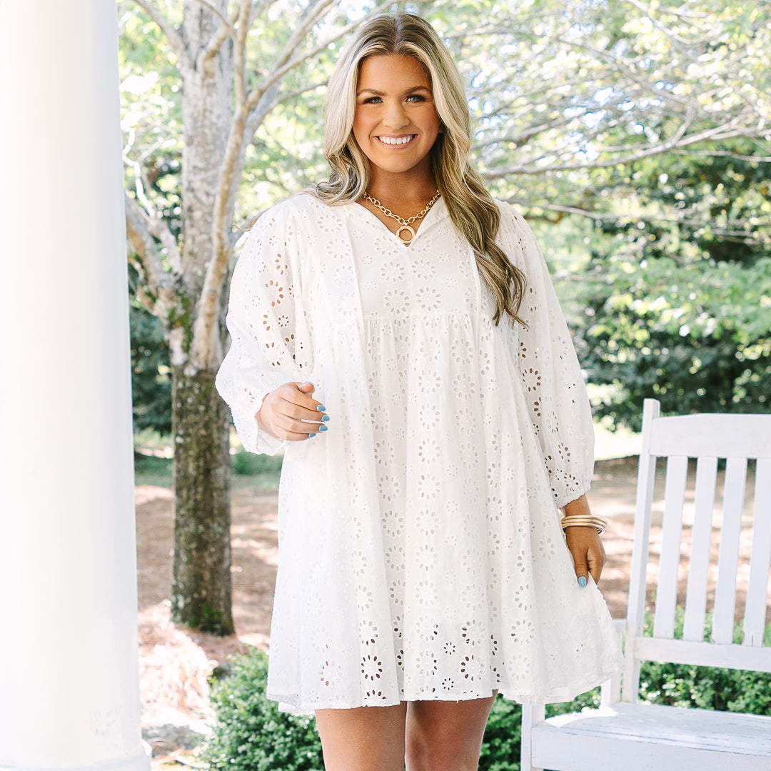 Honey Babe Dress, White
