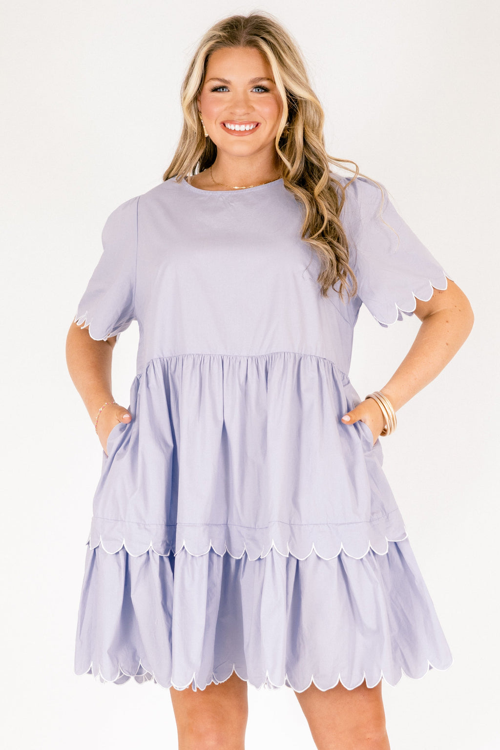 Hummingbird's Haven Dress, Baby Blue