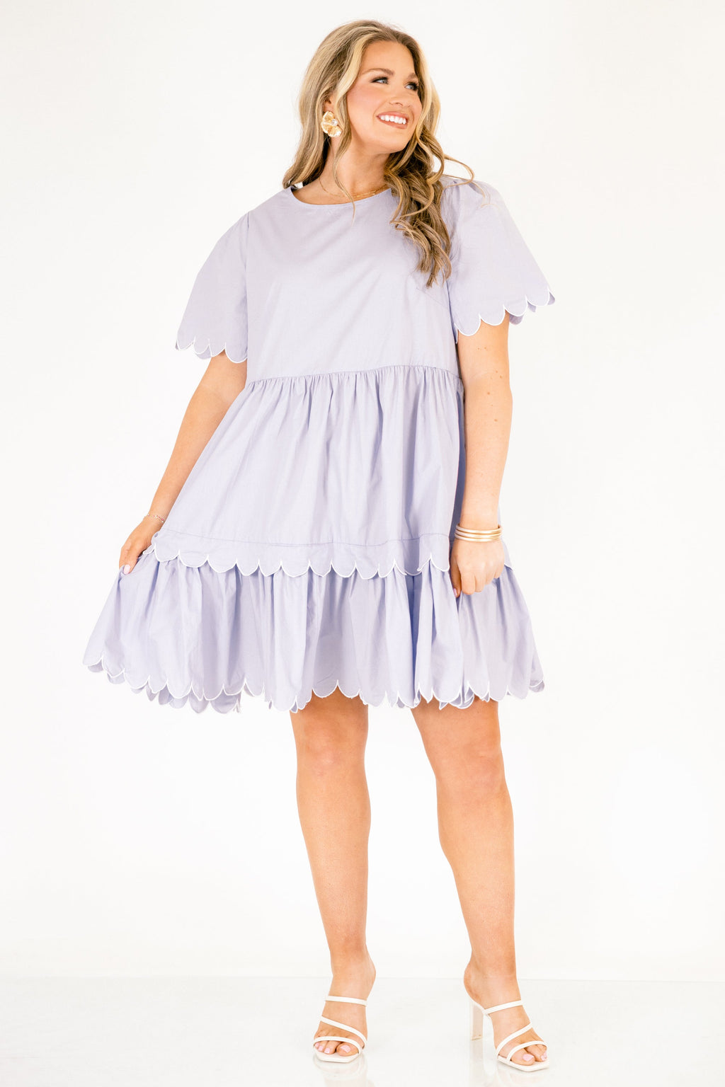 Hummingbird's Haven Dress, Baby Blue