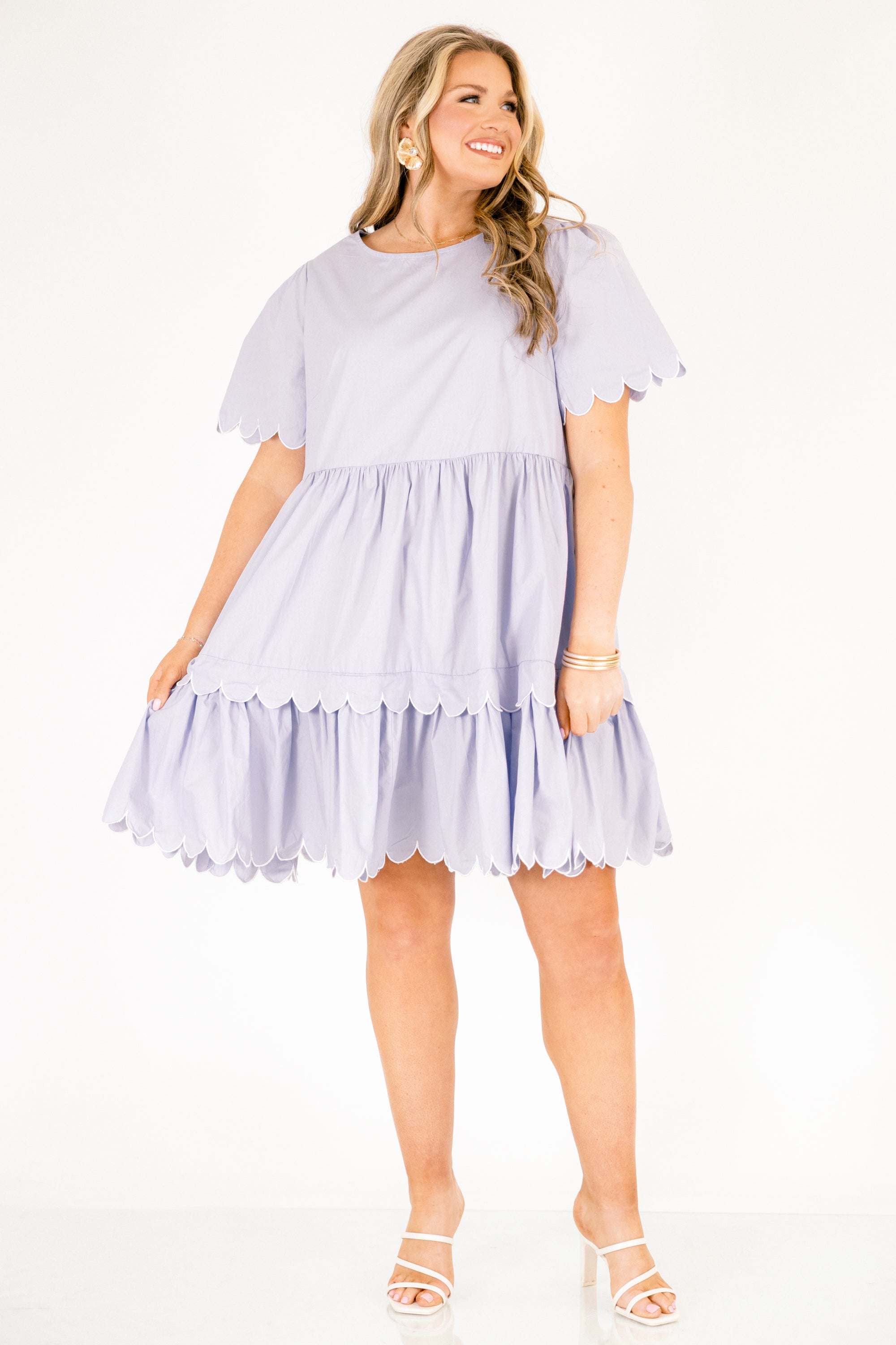 Hummingbird's Haven Dress, Baby Blue