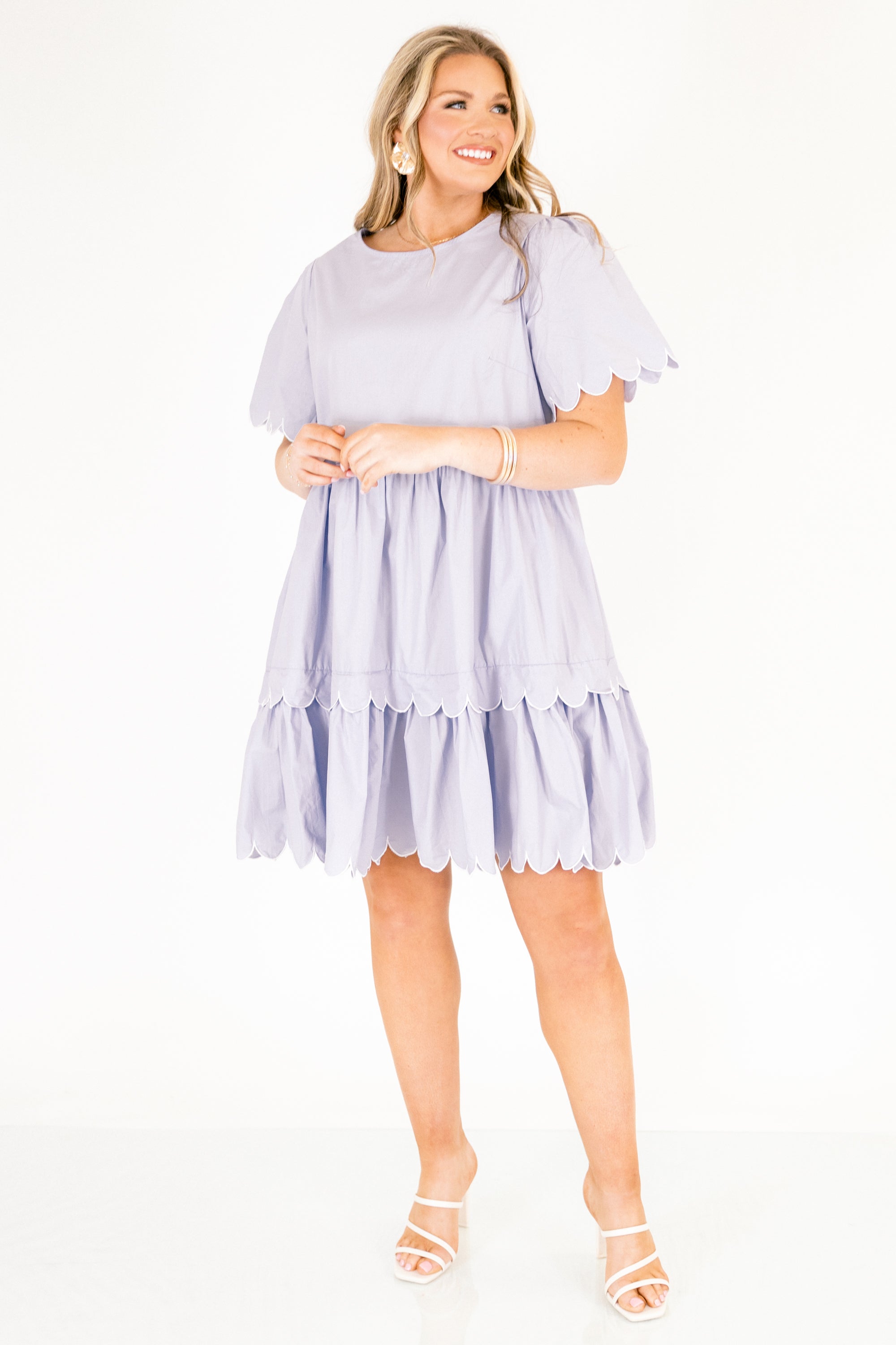 Hummingbird's Haven Dress, Baby Blue