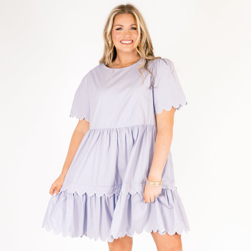Hummingbird's Haven Dress, Baby Blue