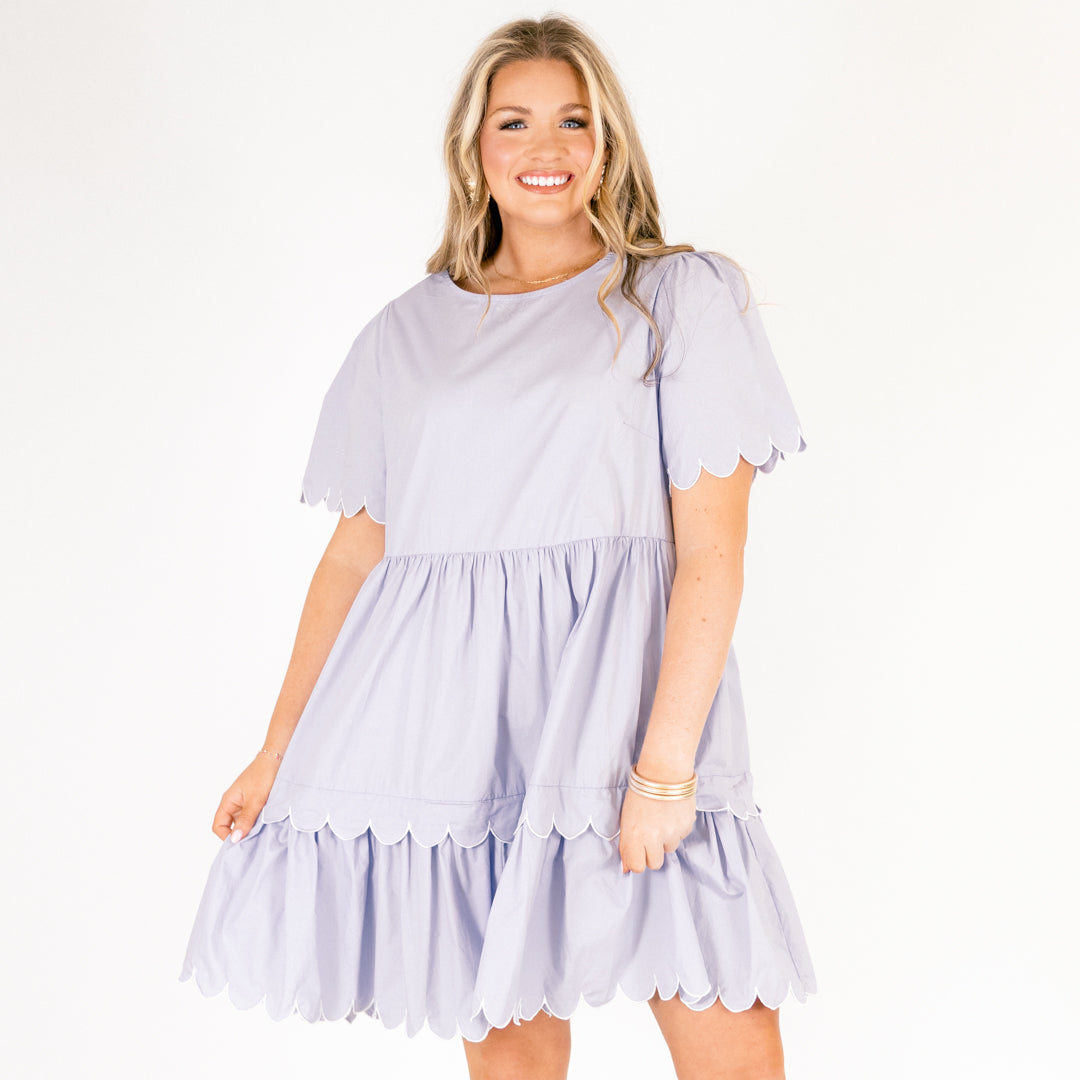 Hummingbird's Haven Dress, Baby Blue