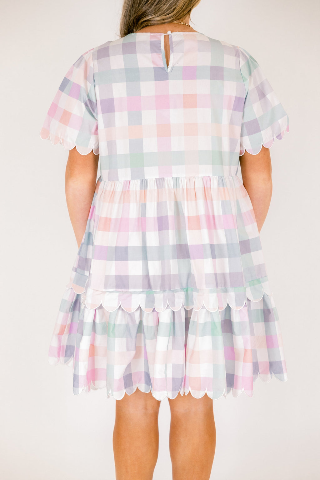Hummingbird's Haven Dress, Plaid Multi