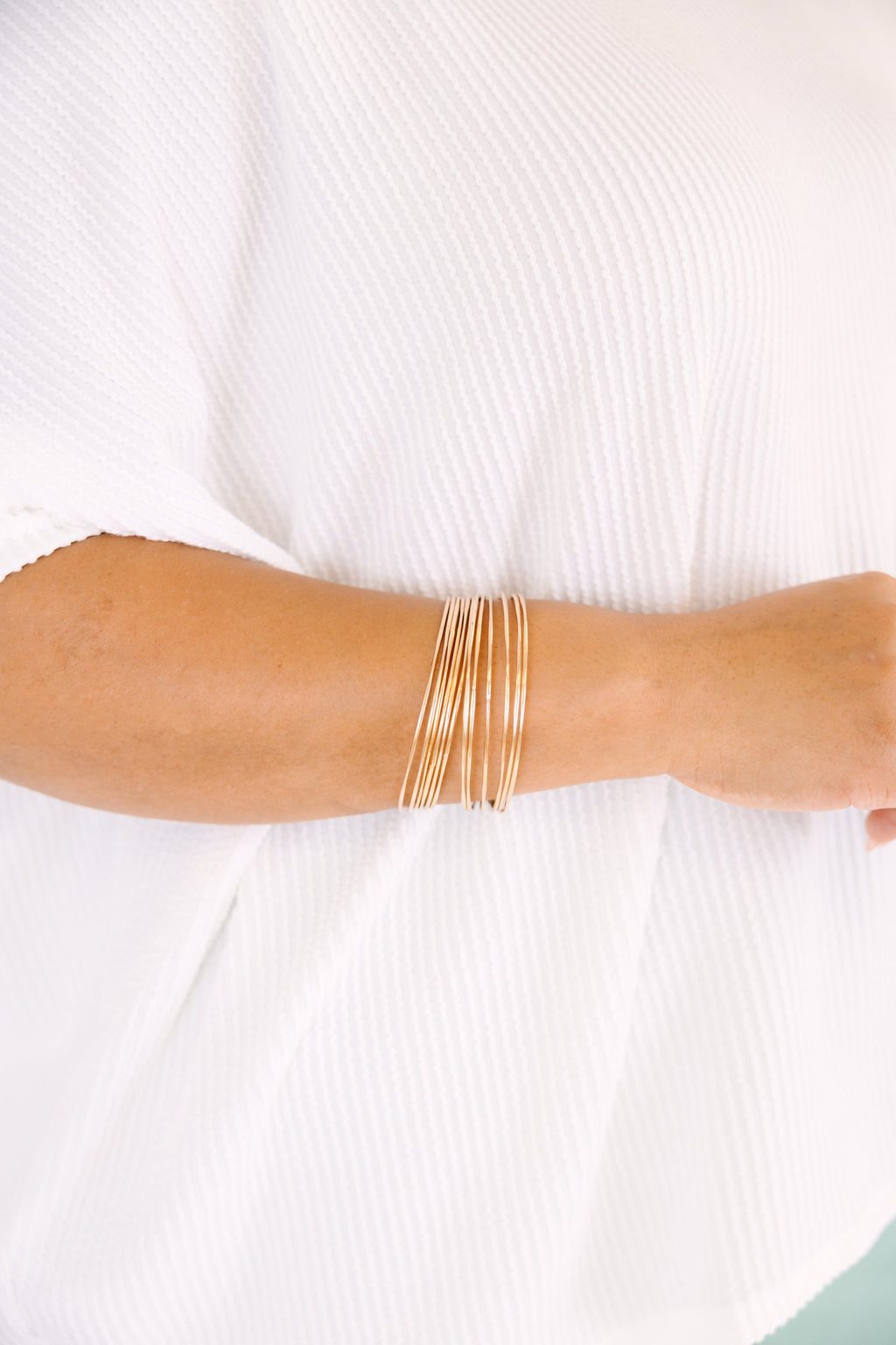 If You Don't Mind Bracelet Set, Gold