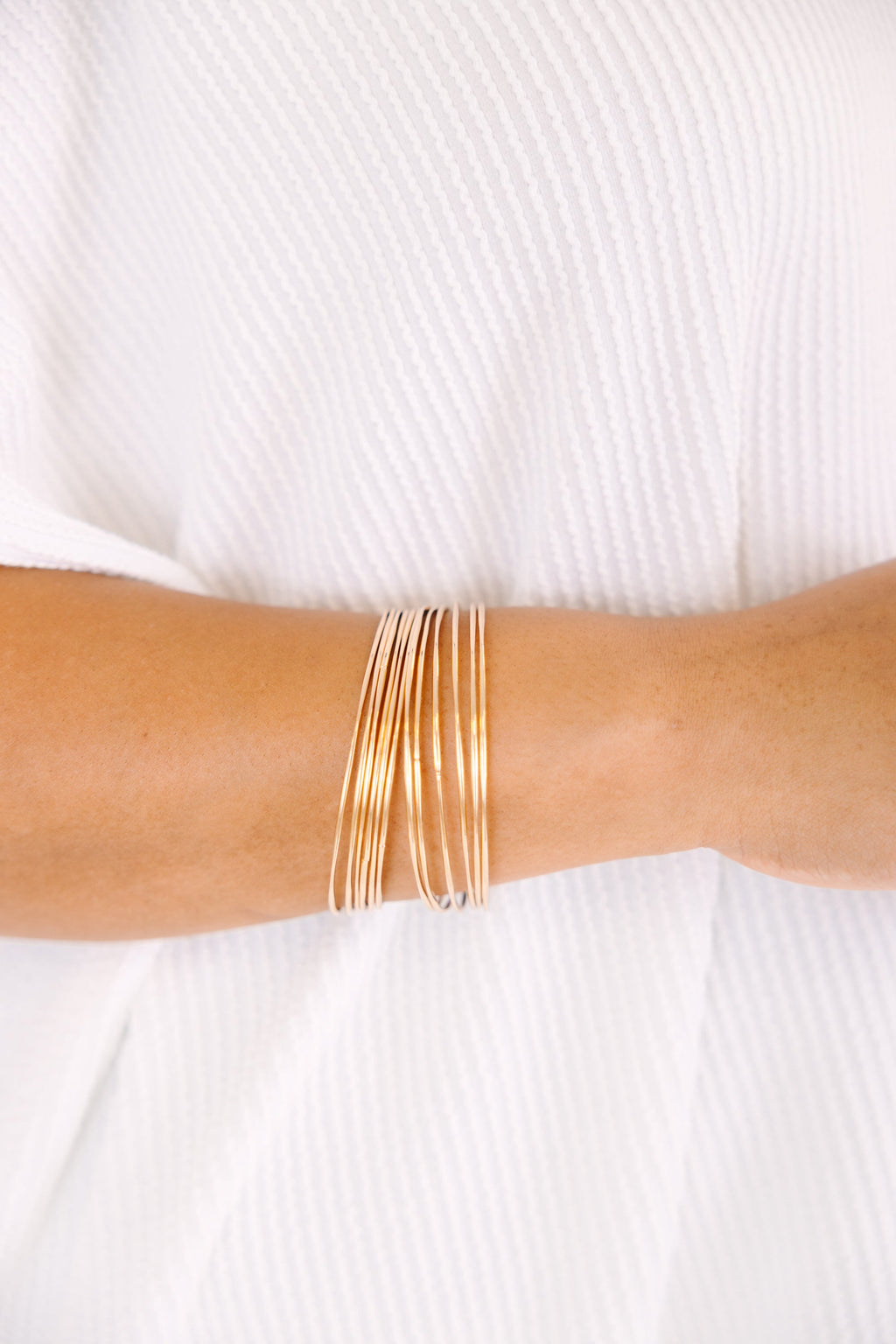 If You Don't Mind Bracelet Set, Gold