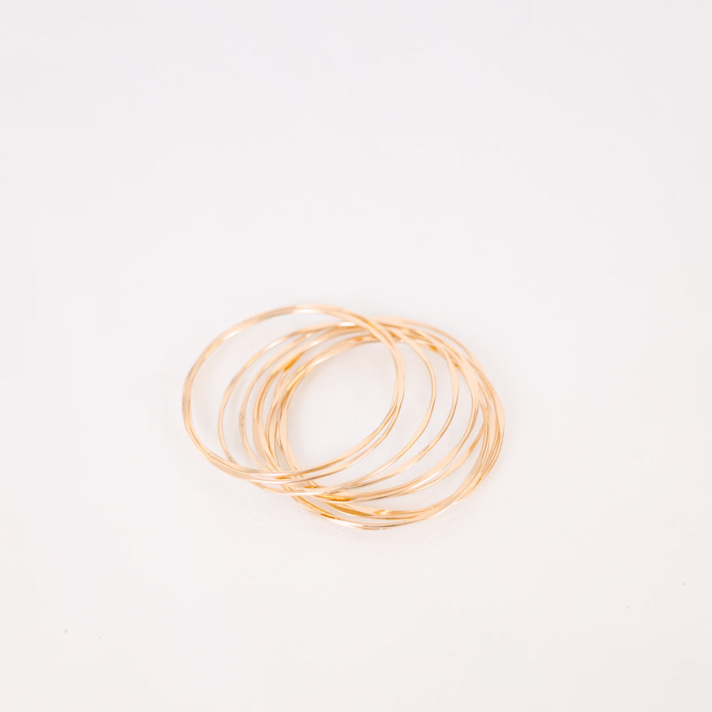 If You Don't Mind Bracelet Set, Gold