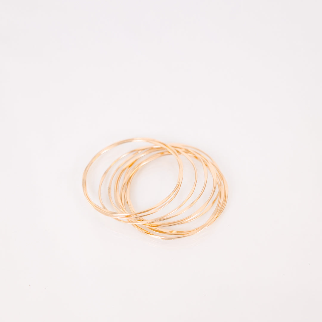 If You Don't Mind Bracelet Set, Gold