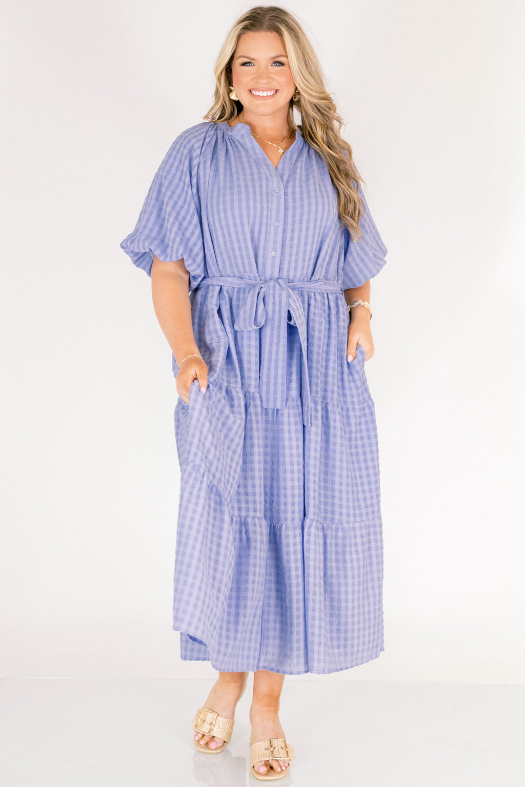 In Perfect Order Dress, Blue