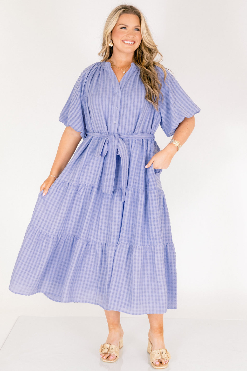 In Perfect Order Dress, Blue