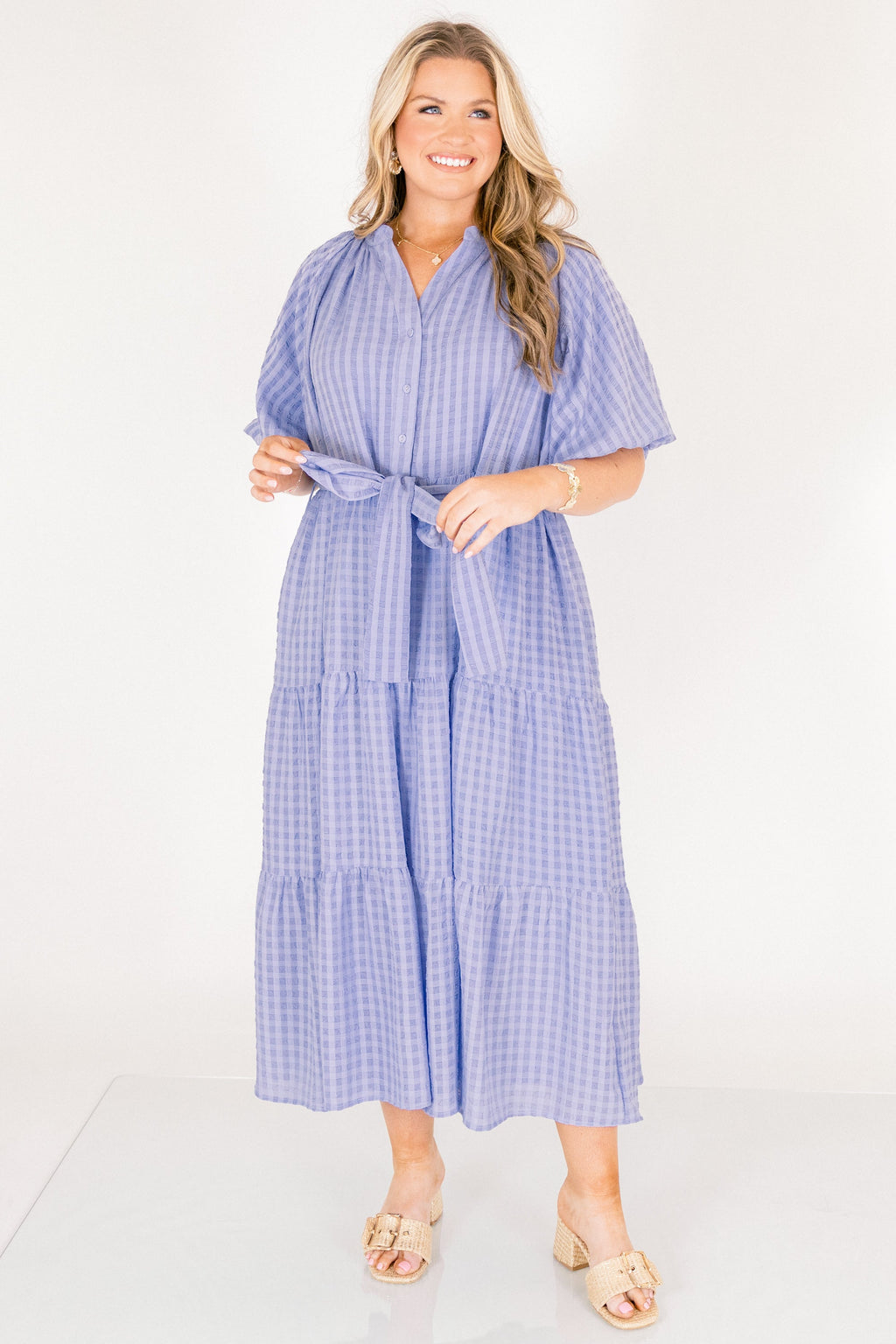 In Perfect Order Dress, Blue