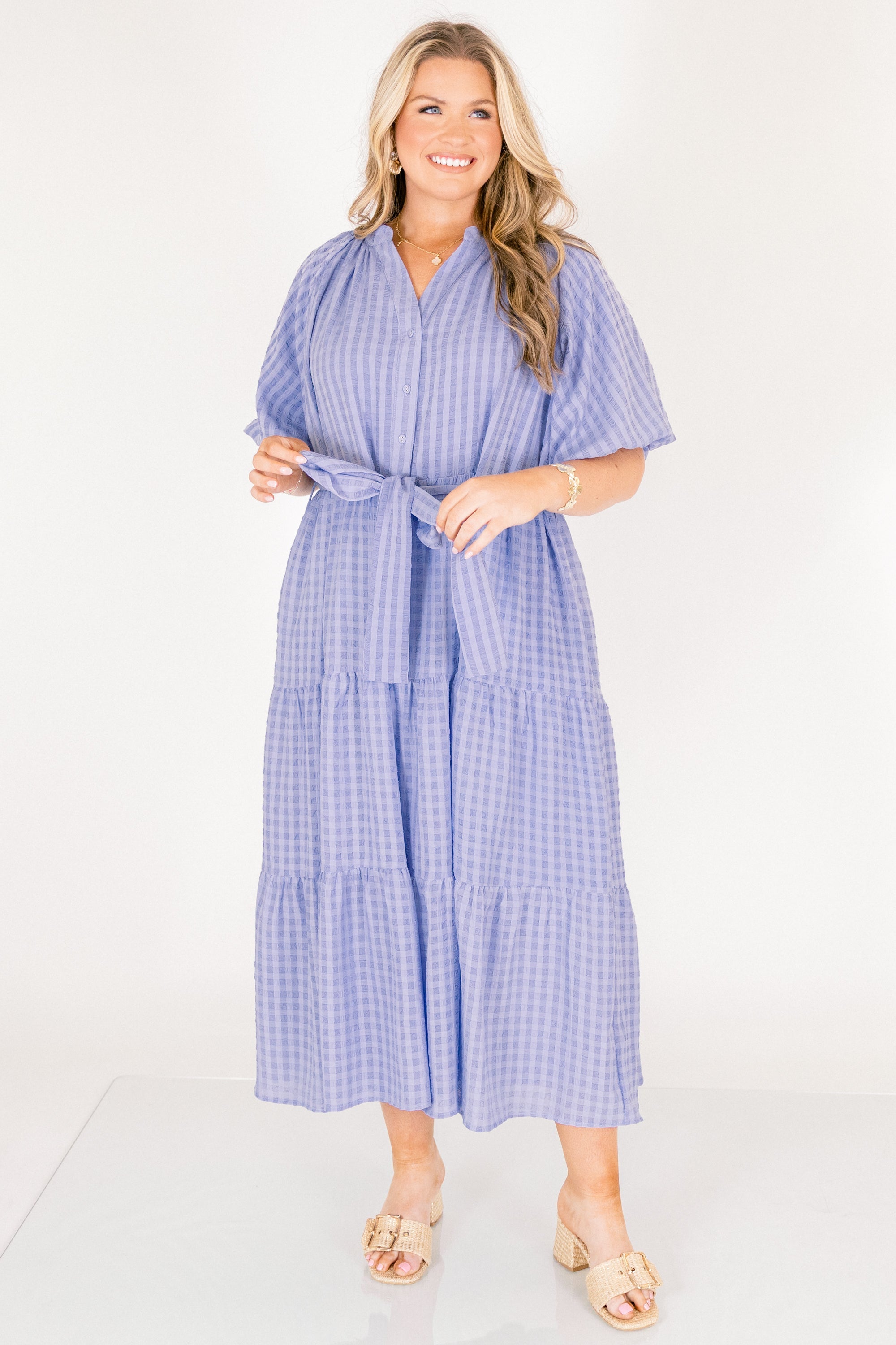 In Perfect Order Dress, Blue