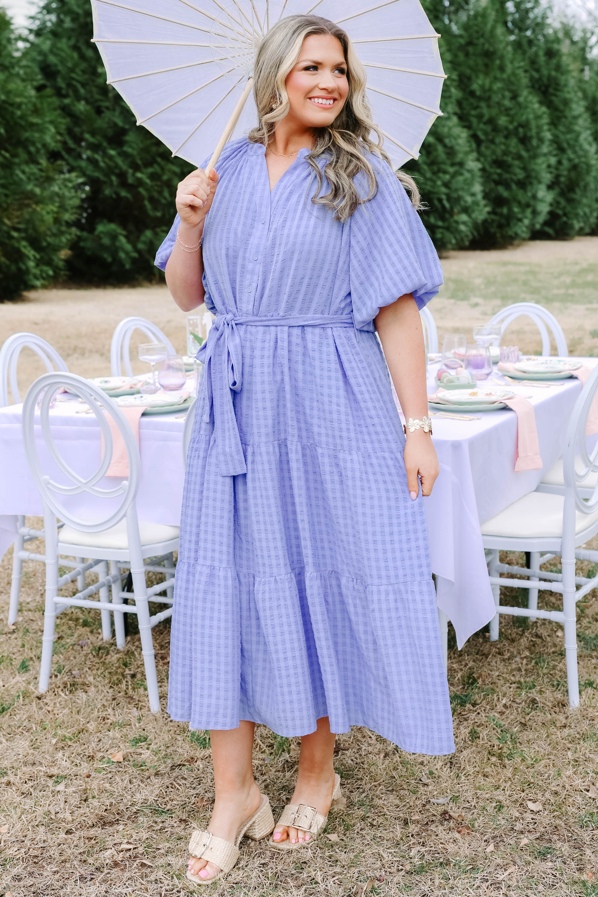 In Perfect Order Dress, Blue