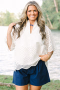 In The Details Top, White