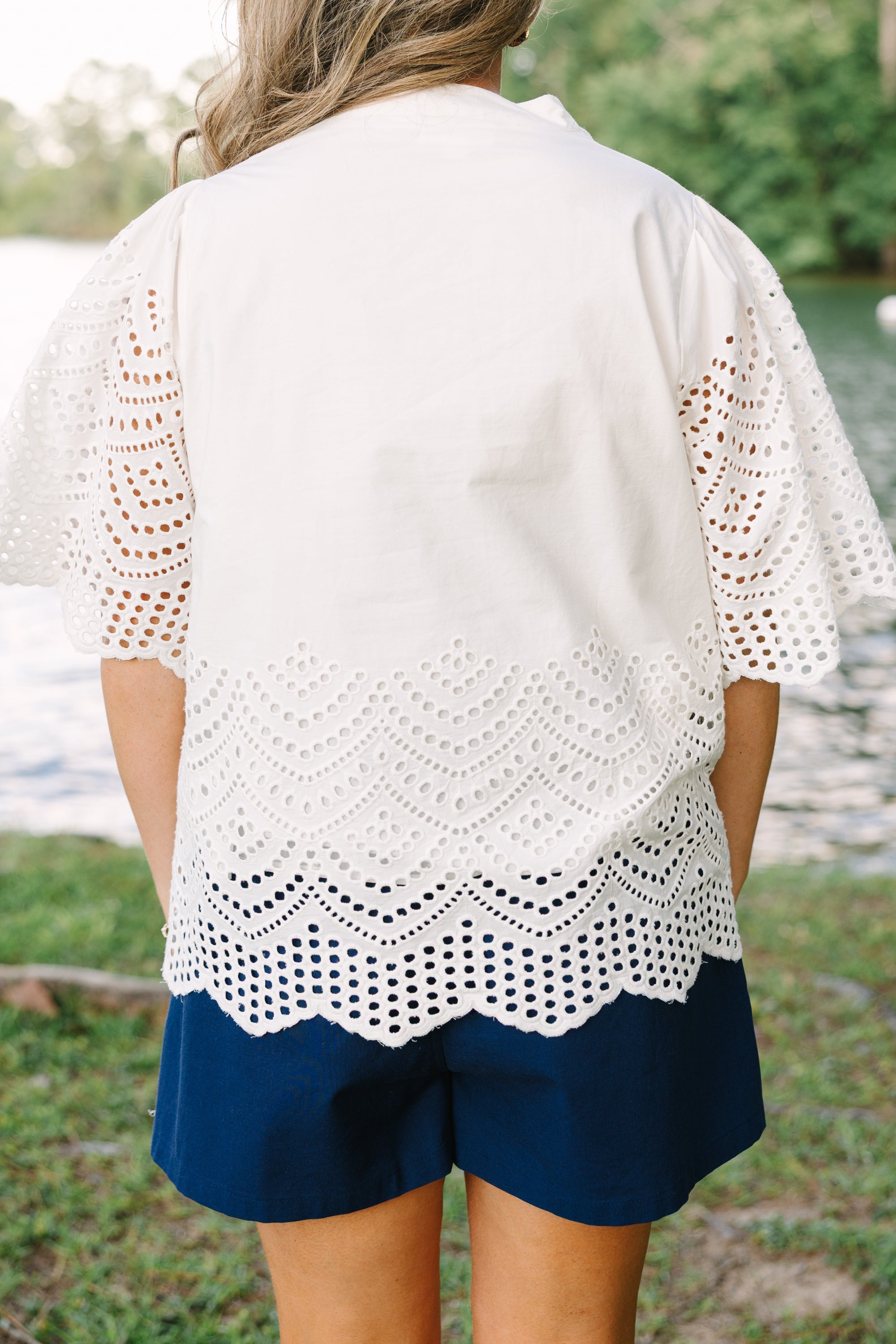 In The Details Top, White