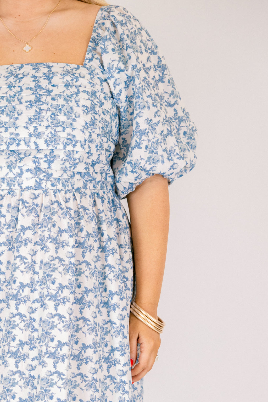 In The Quiet Shade Midi Dress, Blue