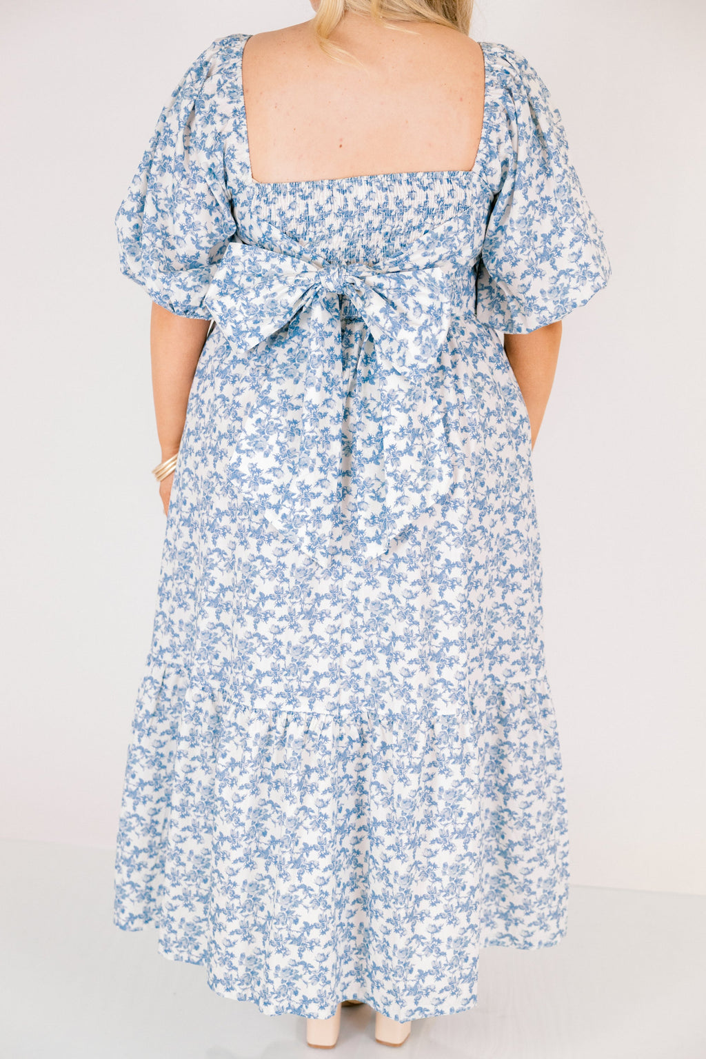 In The Quiet Shade Midi Dress, Blue