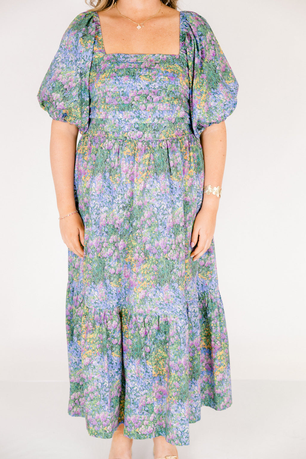 In The Quiet Shade Midi Dress, Floral Mix