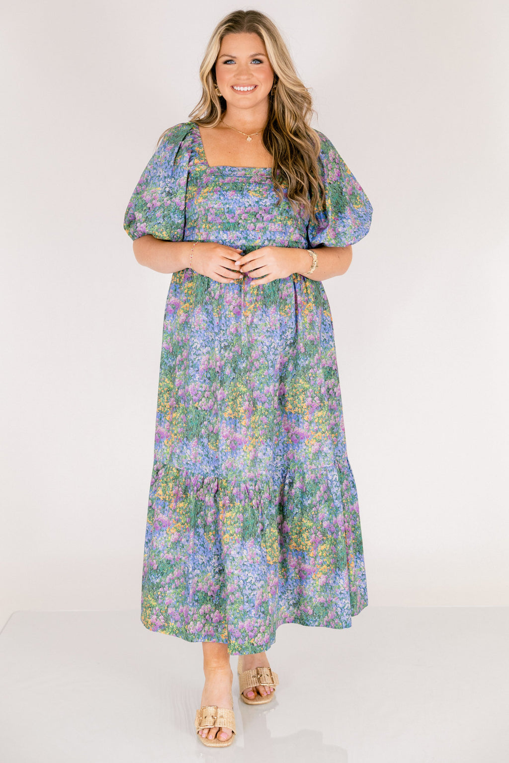 In The Quiet Shade Midi Dress, Floral Mix