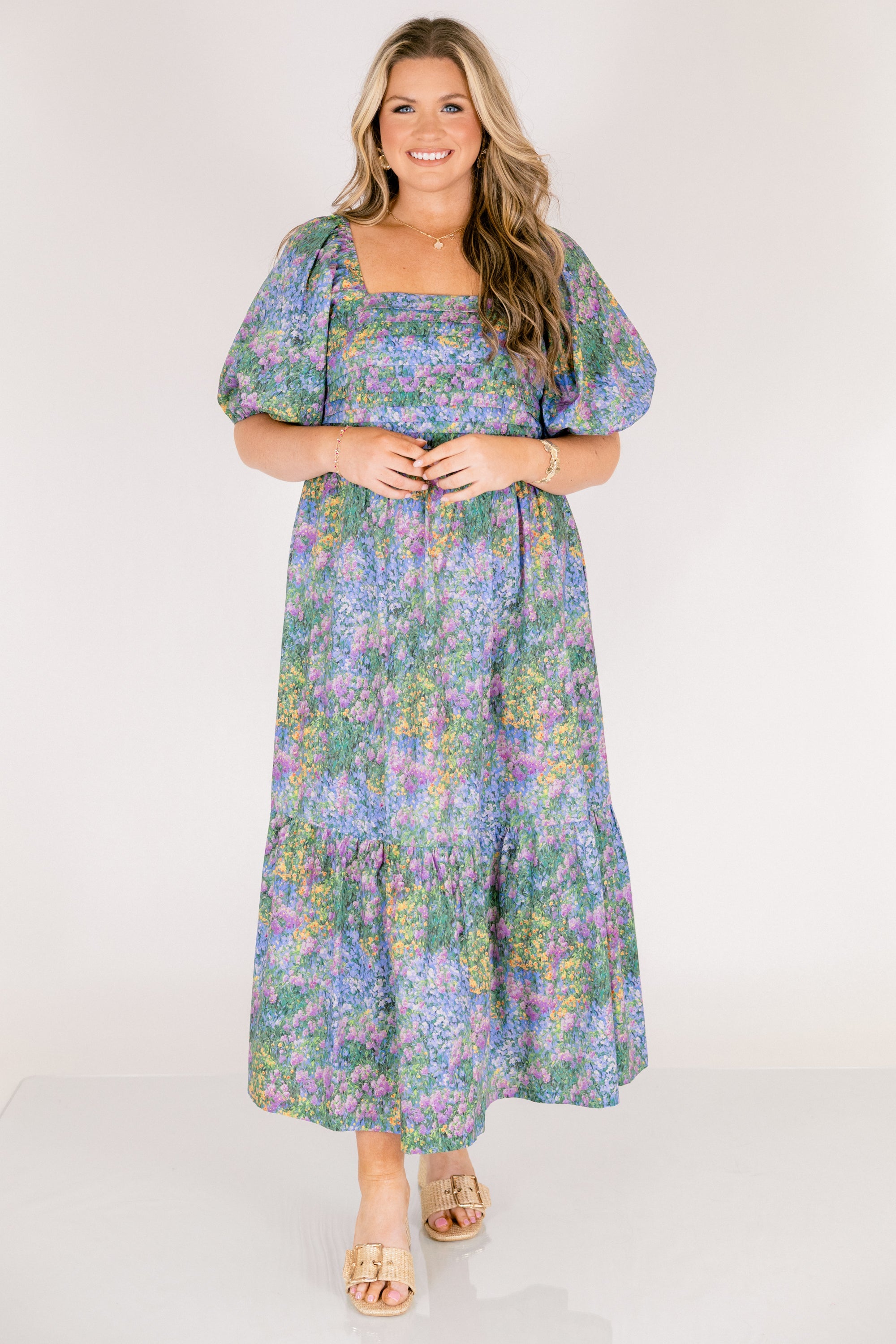 In The Quiet Shade Midi Dress, Floral Mix