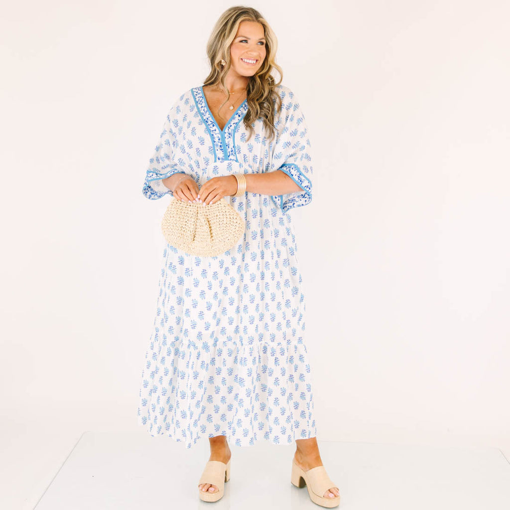 In The Salty Air Dress, Cerulean Blue