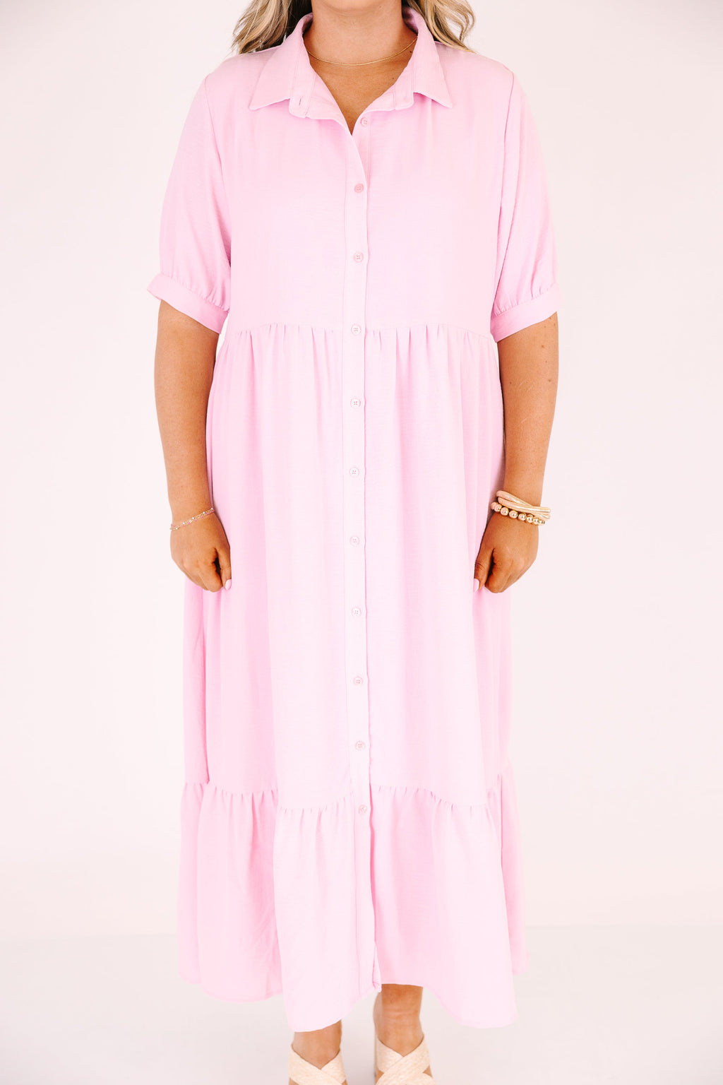 In Your Happy Place Dress, Baby Pink