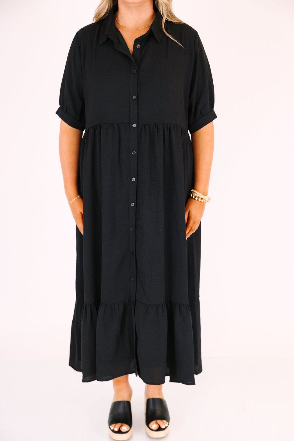 In Your Happy Place Dress, Black