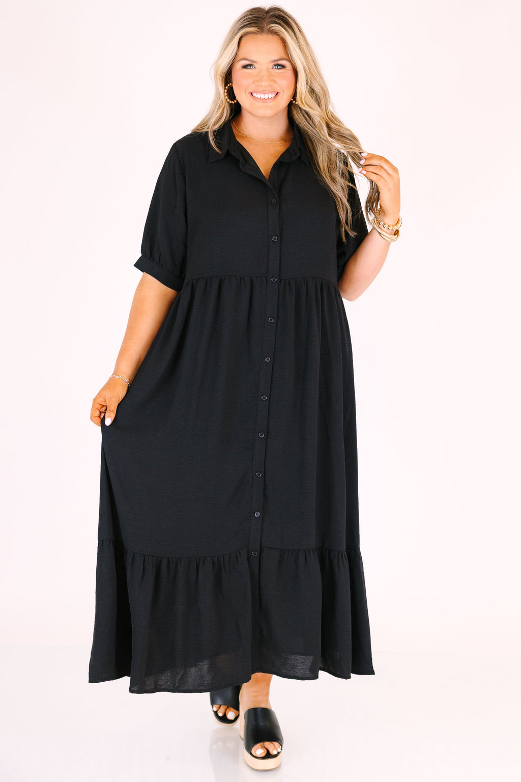 In Your Happy Place Dress, Black