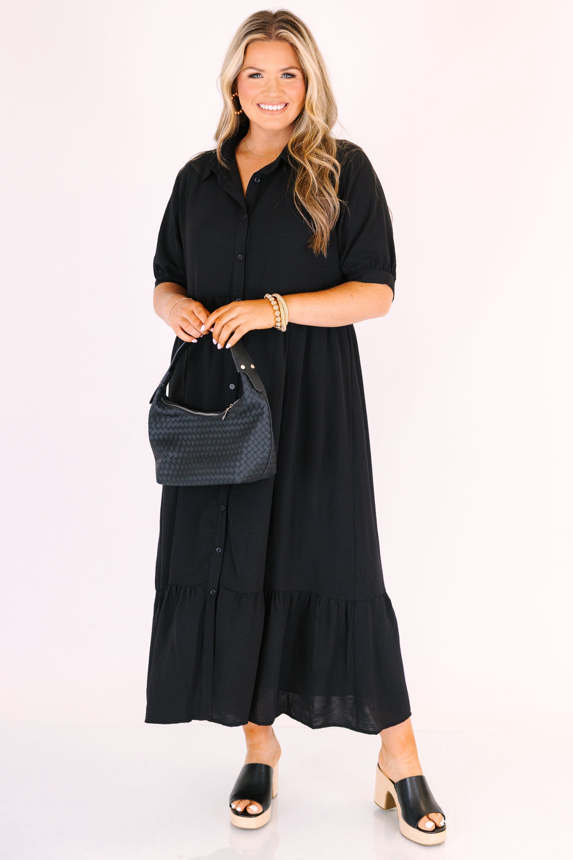 In Your Happy Place Dress, Black