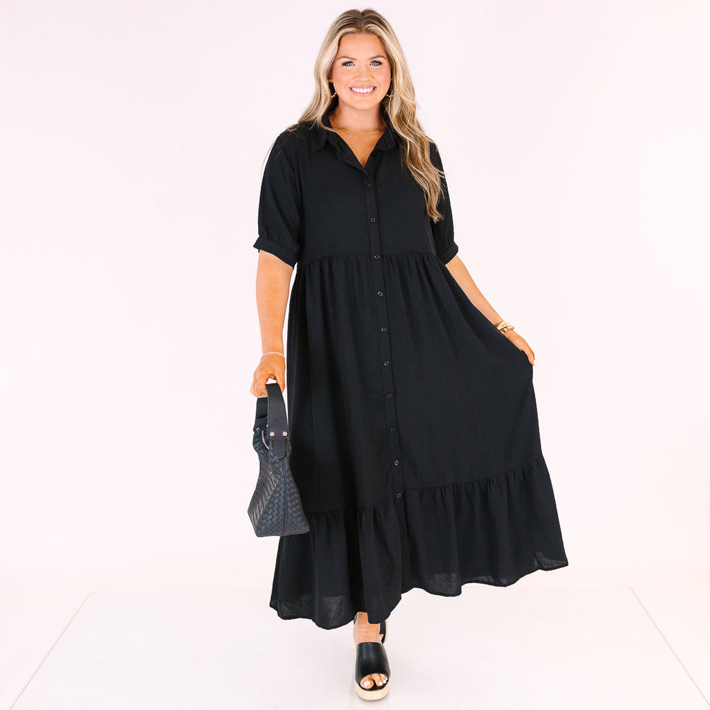 In Your Happy Place Dress, Black