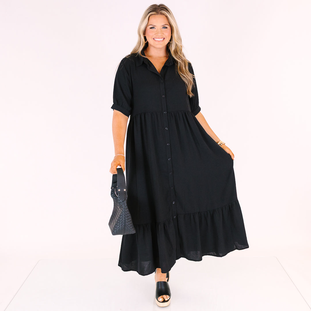 In Your Happy Place Dress, Black