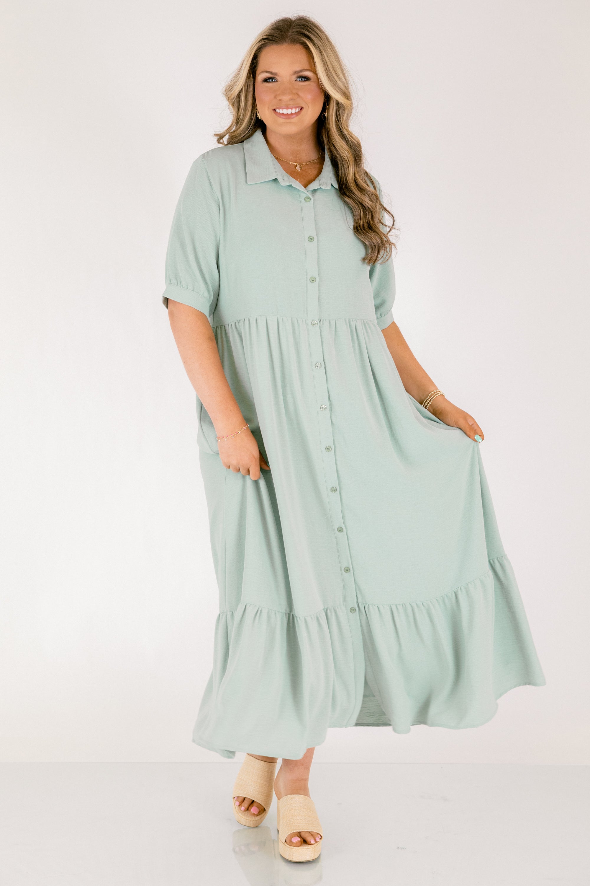 In Your Happy Place Dress, Mint