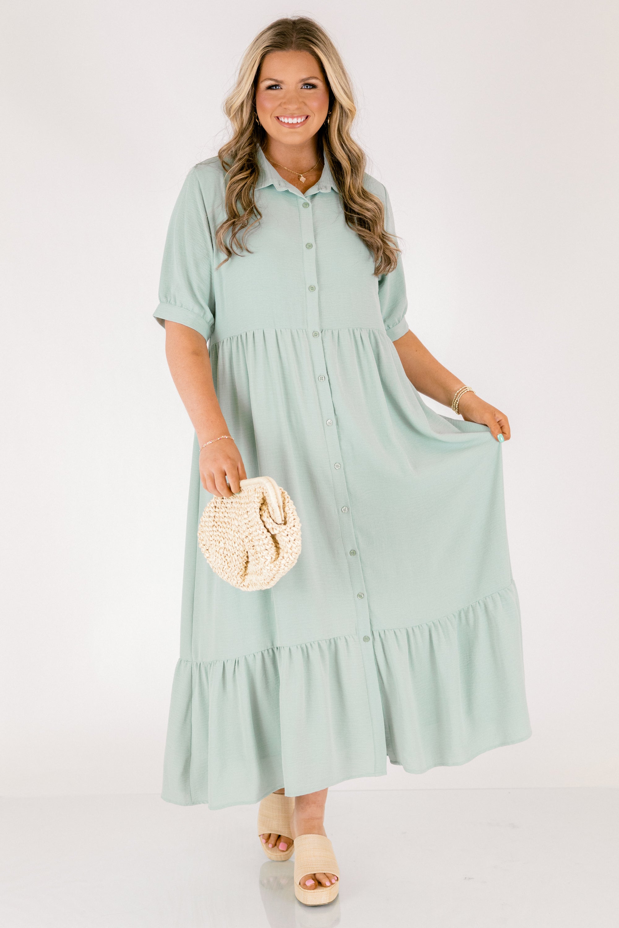 In Your Happy Place Dress, Mint