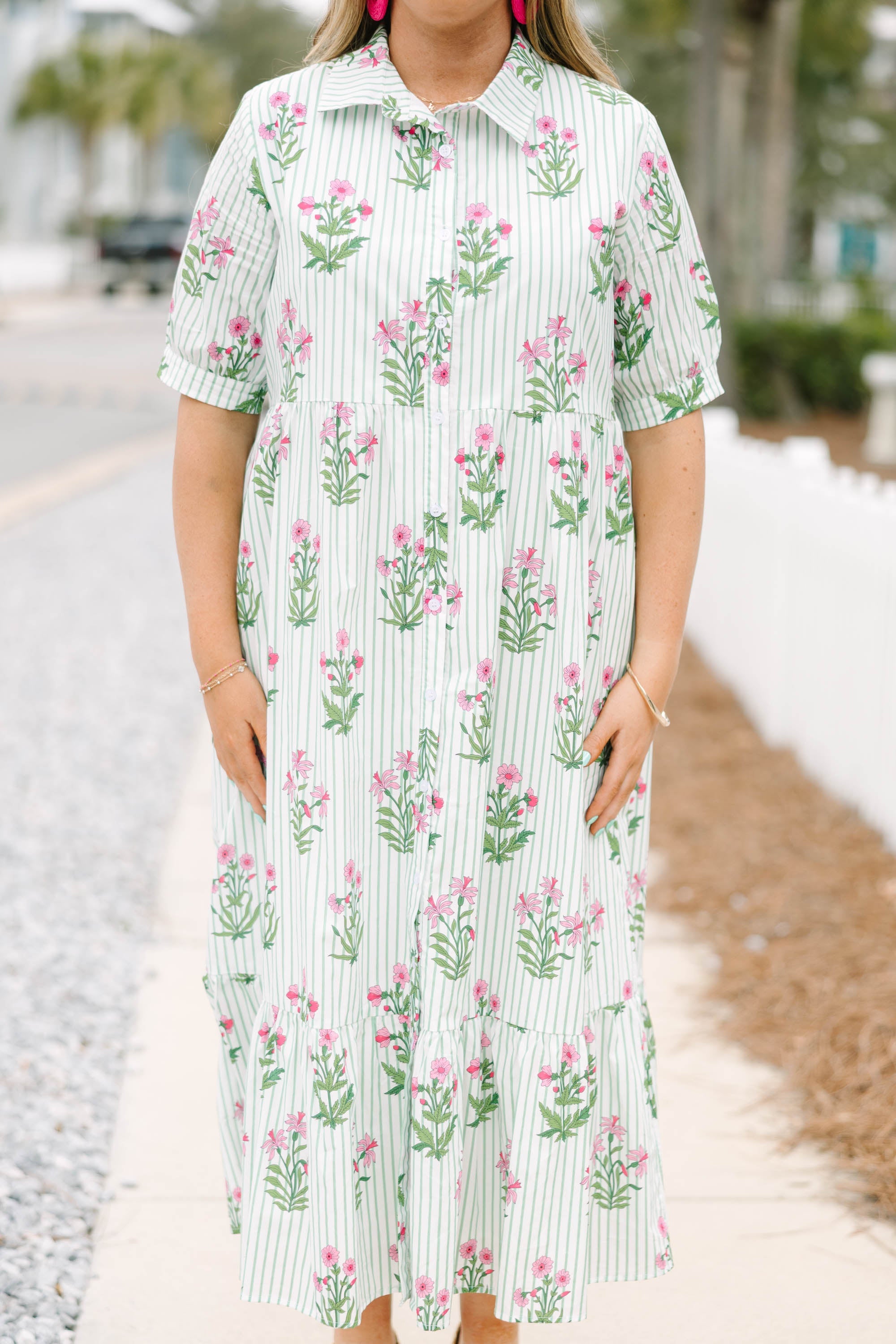 In Your Happy Place Dress, Mint Floral