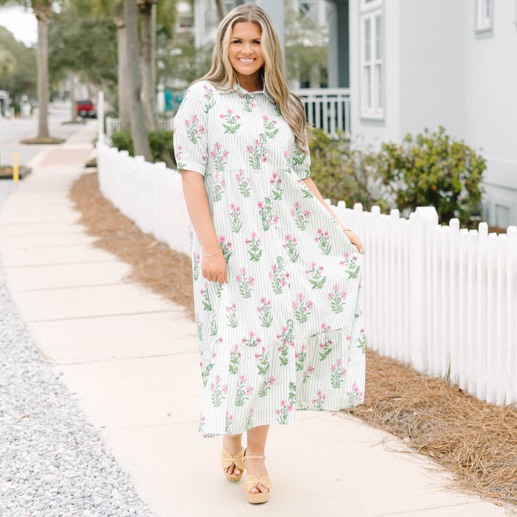In Your Happy Place Dress, Mint Floral