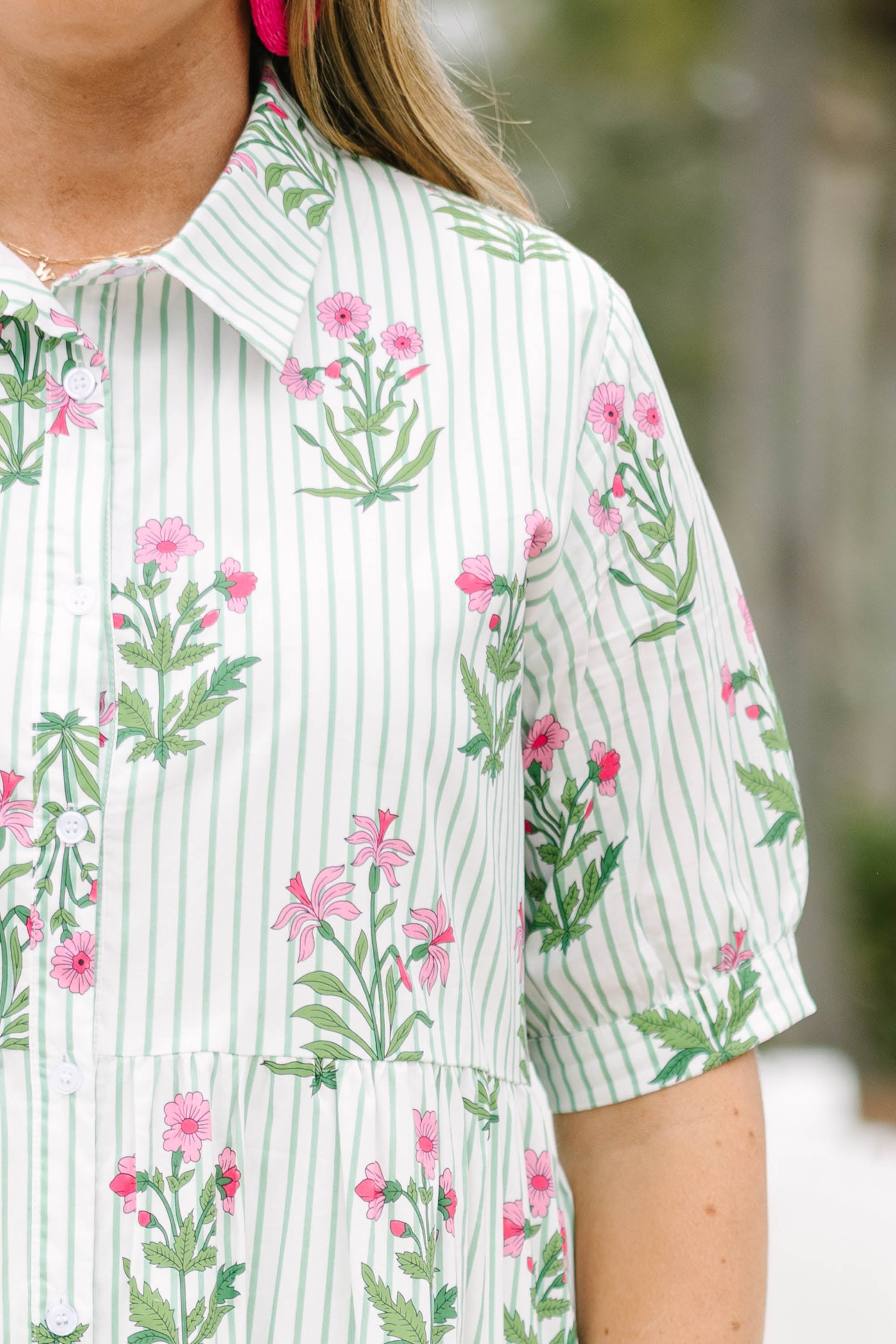 In Your Happy Place Dress, Mint Floral