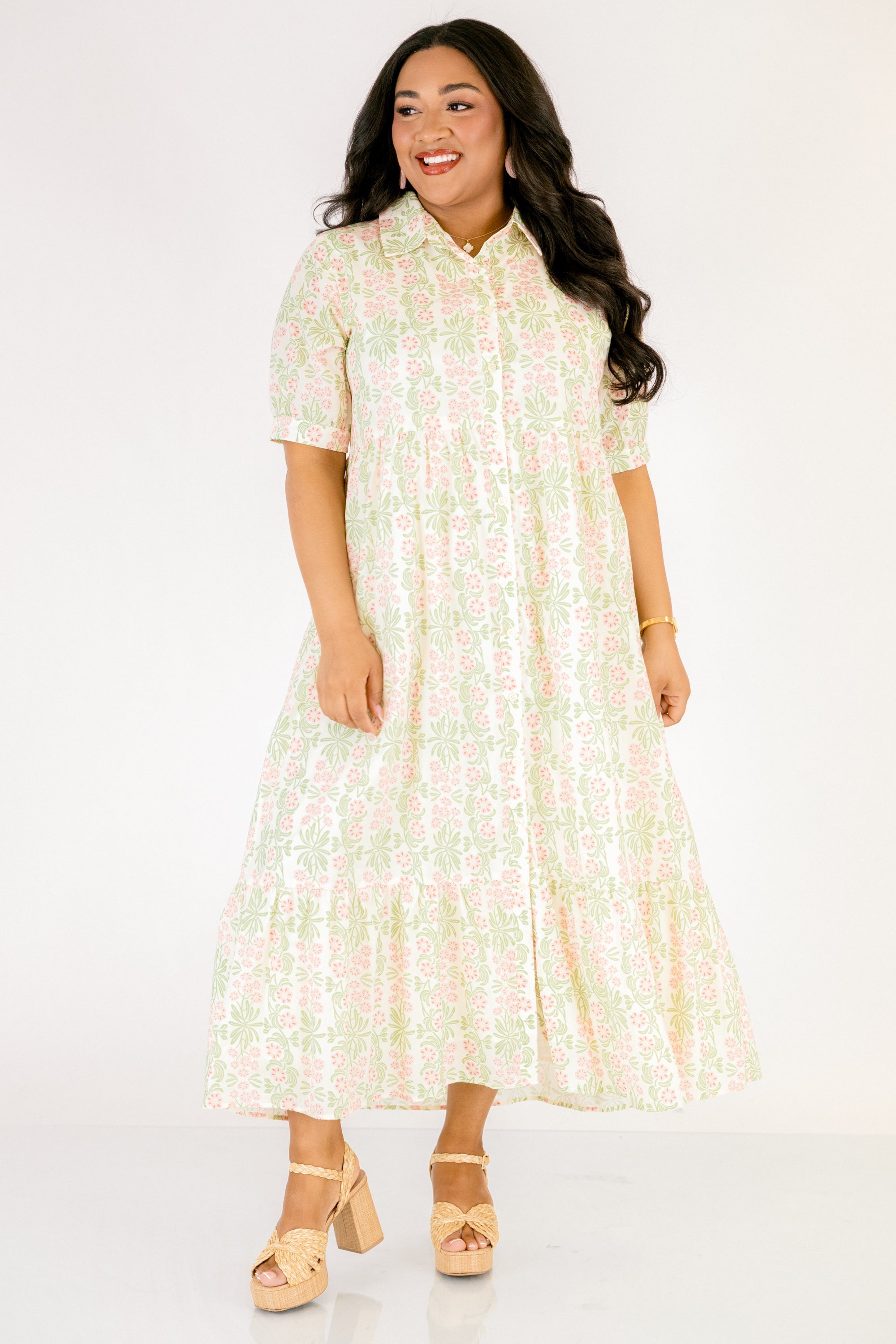 In Your Happy Place Dress, Pink Floral