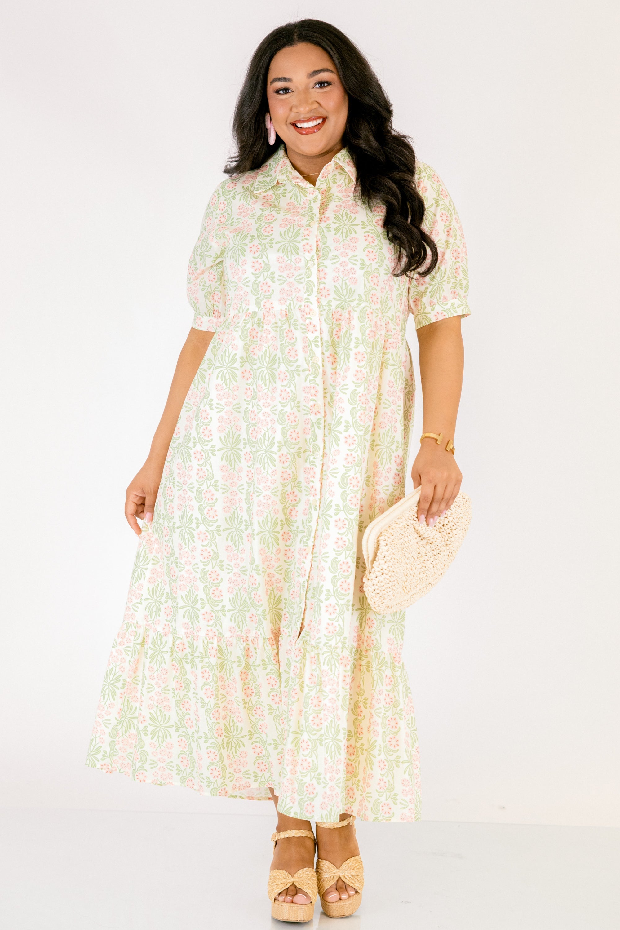 In Your Happy Place Dress, Pink Floral