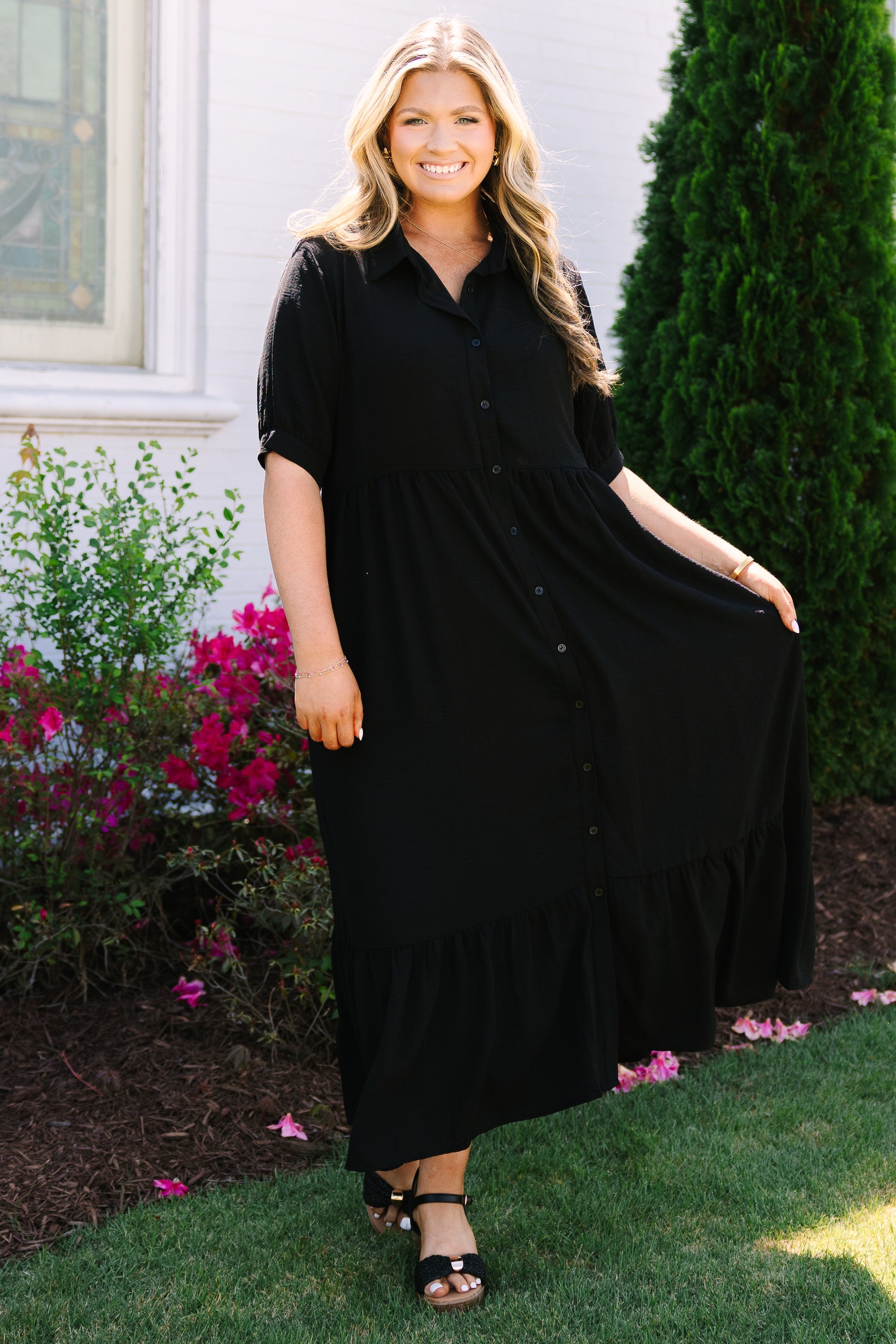 In Your Happy Place Dress, Black