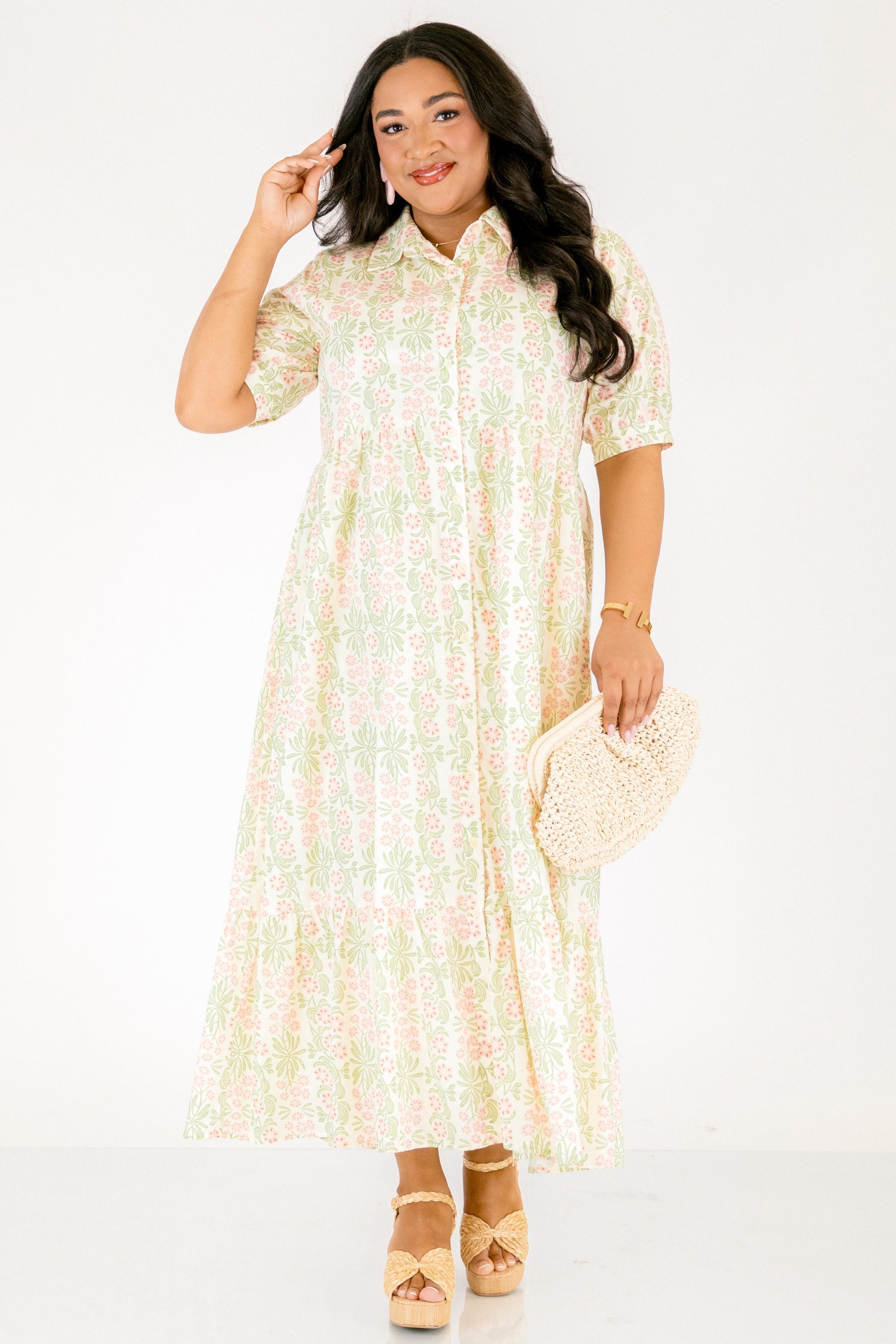 In Your Happy Place Dress, Pink Floral
