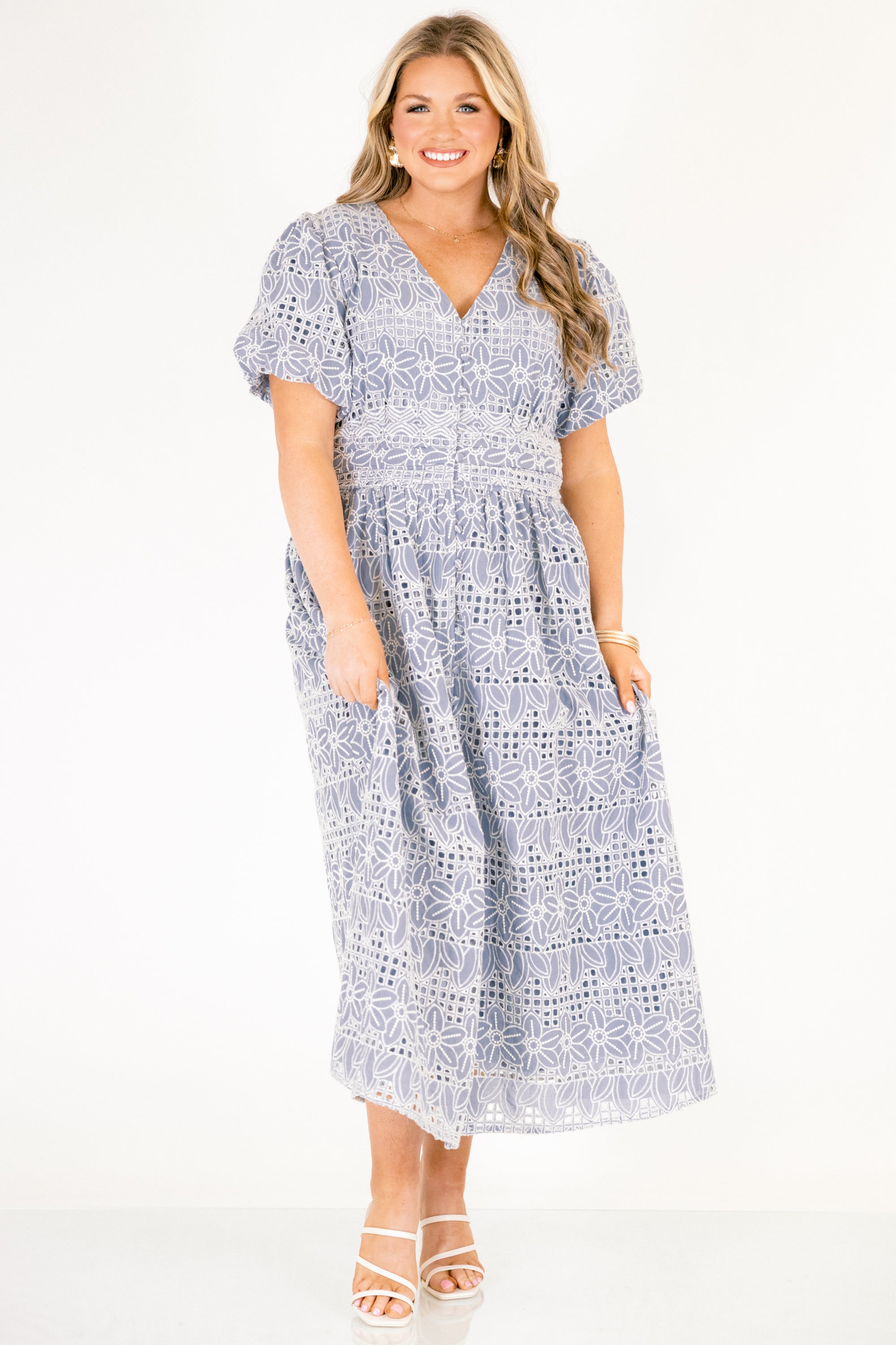 It's A New Day Dress, Ice Blue