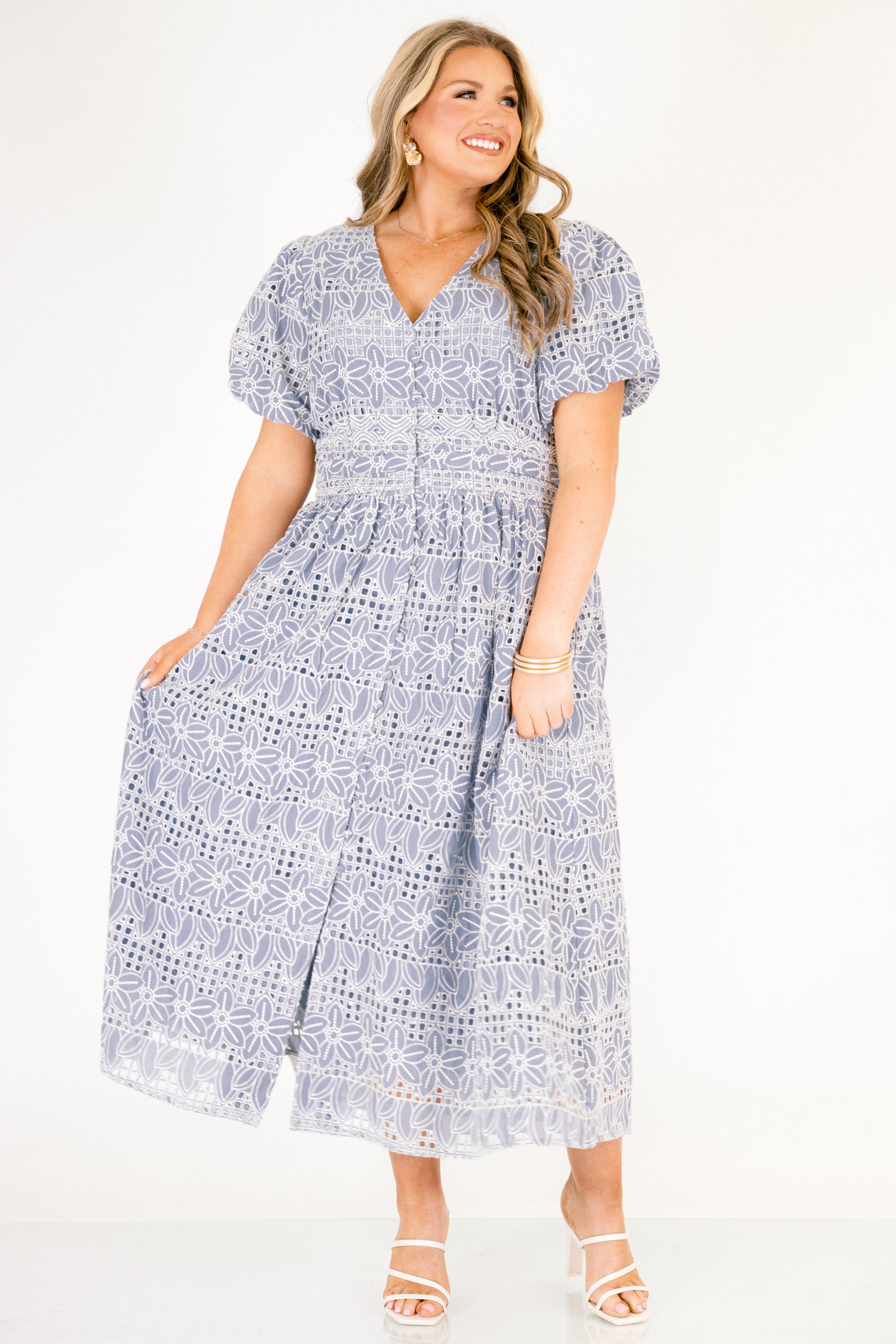 It's A New Day Dress, Ice Blue