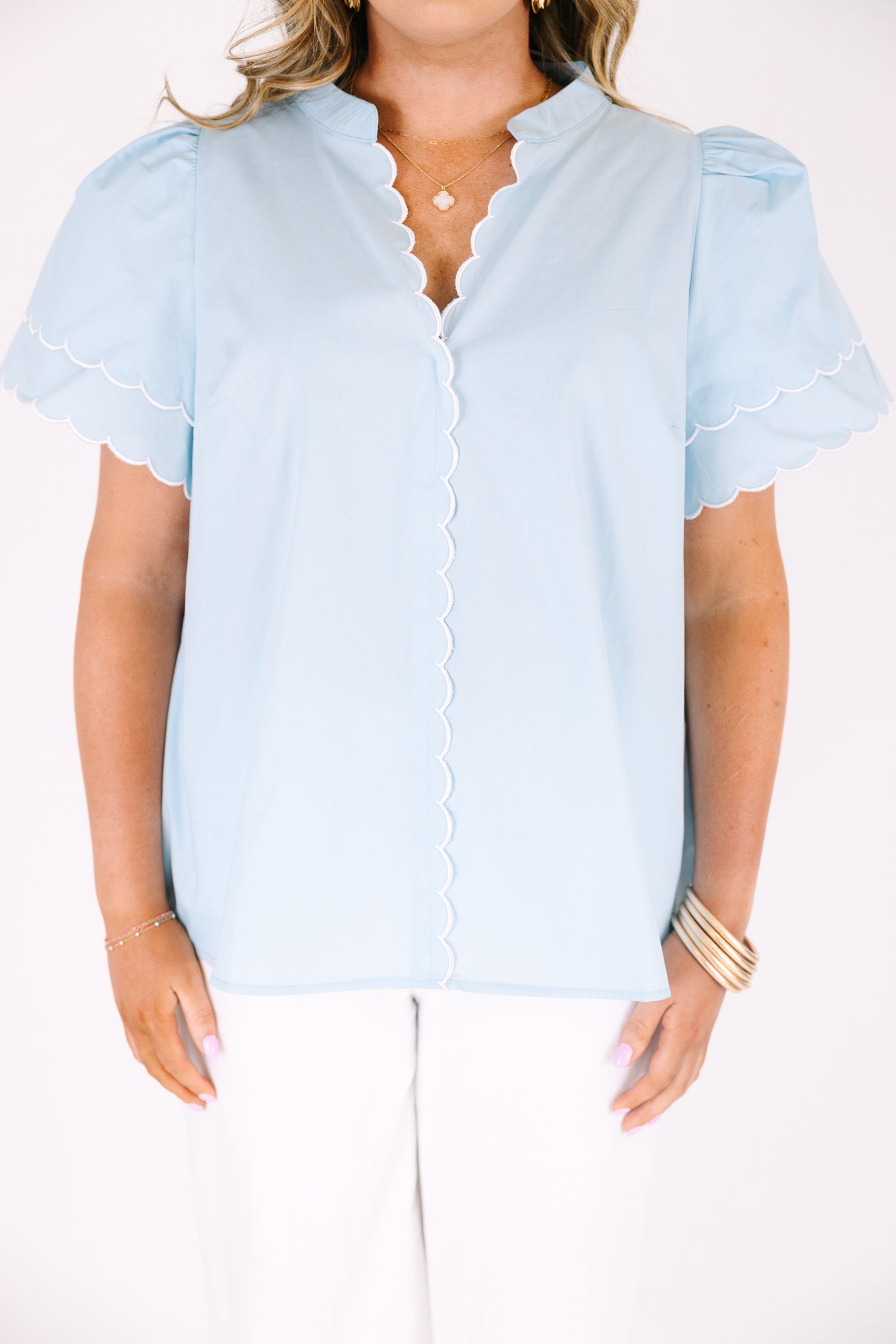 Joy In the Journey Top, Blue