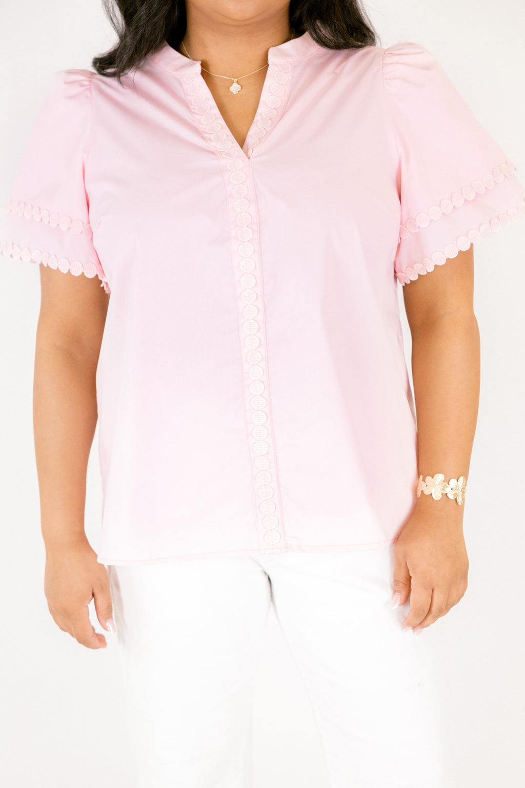 Treading Lightly Top, Baby Pink