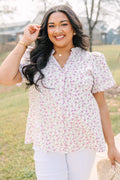 Joy In the Journey Top, Purple Floral