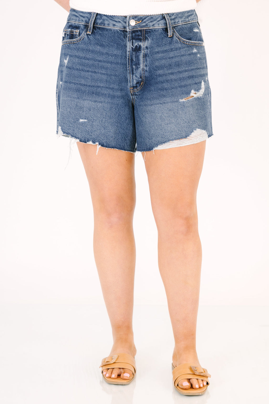 Judy Blue: Watch Me Shorts, Classic Wash