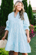 Just Being Me Dress, Teal