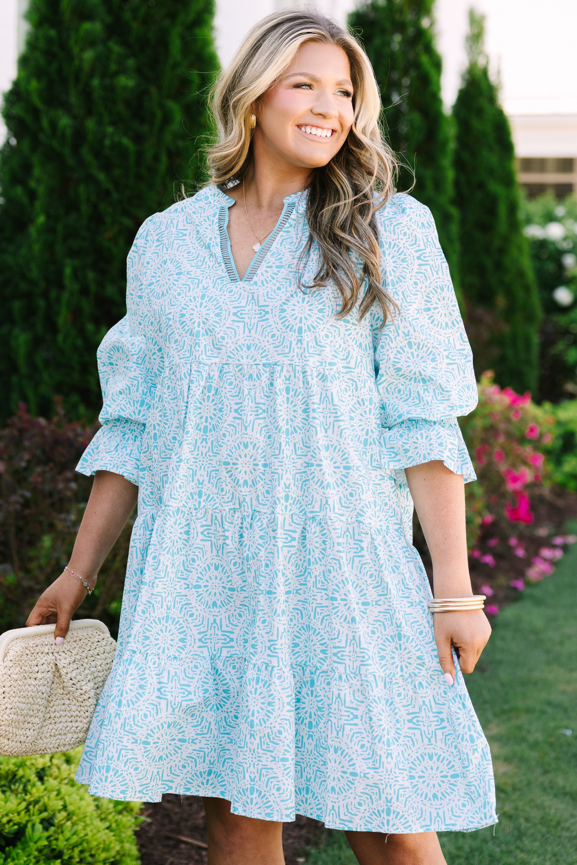 Just Being Me Dress, Teal