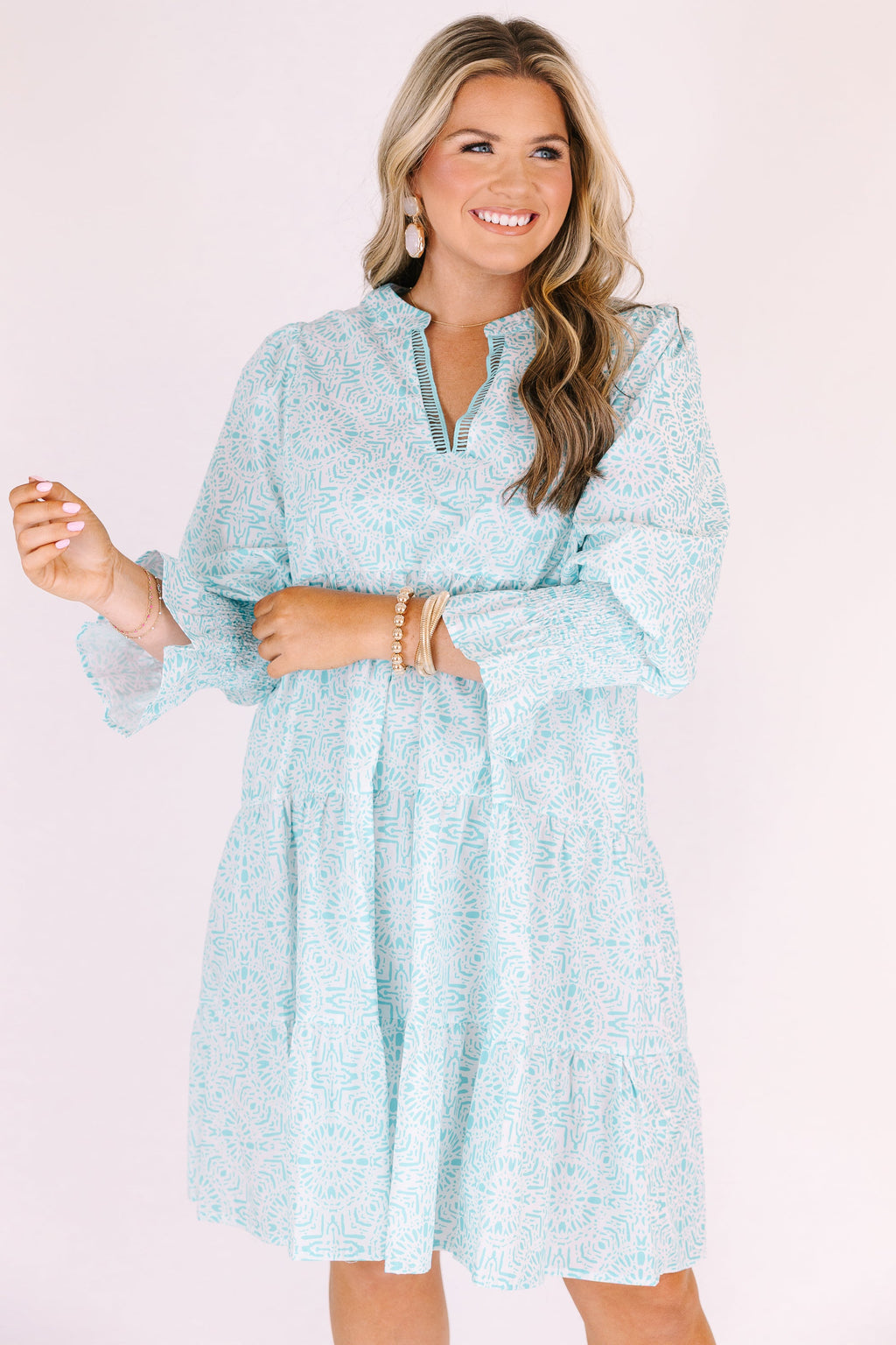 Just Being Me Dress, Teal